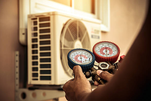 Professional Ductwork Repair technician working in Purcell, OK